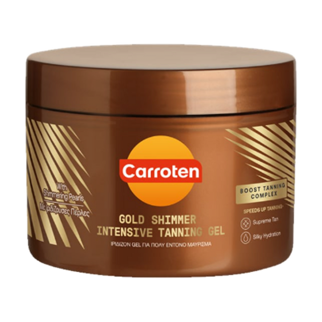 Carroten Gold Shimmer Intensive Tanning Gel, 150ml