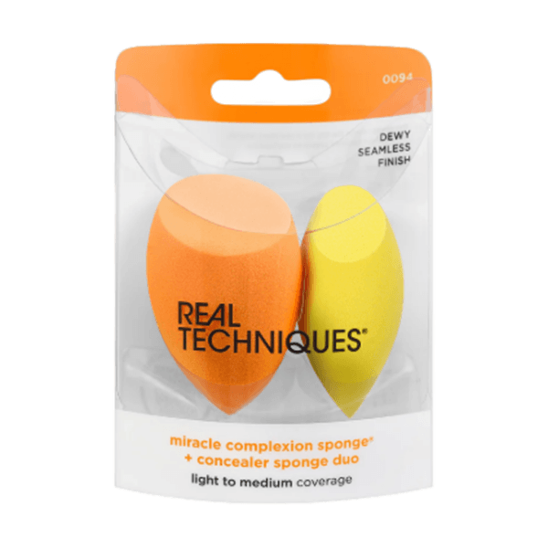Real Techniques Miracle Complexion Sponge + Concealer Sponge Duo, 2 Count