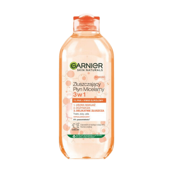 Garnier Skin Naturals złuszczający płyn micelarny 3w1